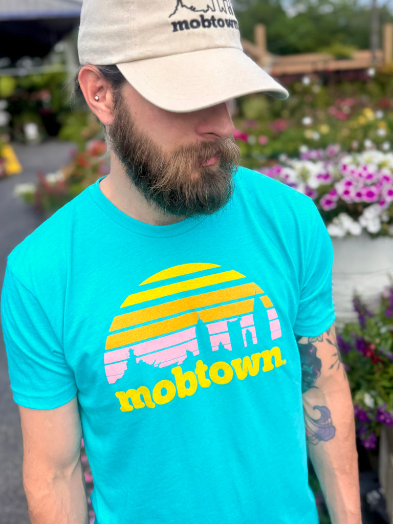 mobtown® Sunset Skyline Tee - Tahiti
