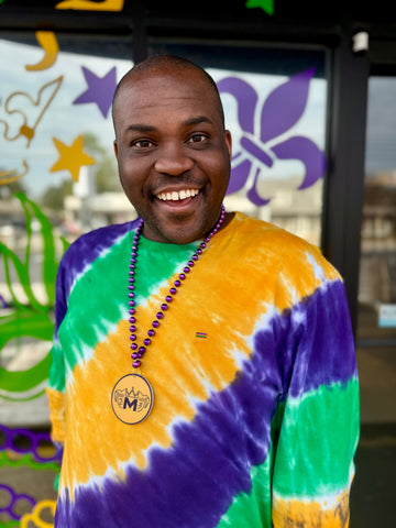 Mobile Mardi Gras Double Faced Bead