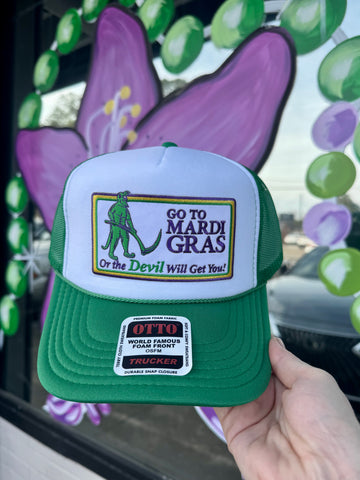 Go To Mardi Gras Foamie Trucker