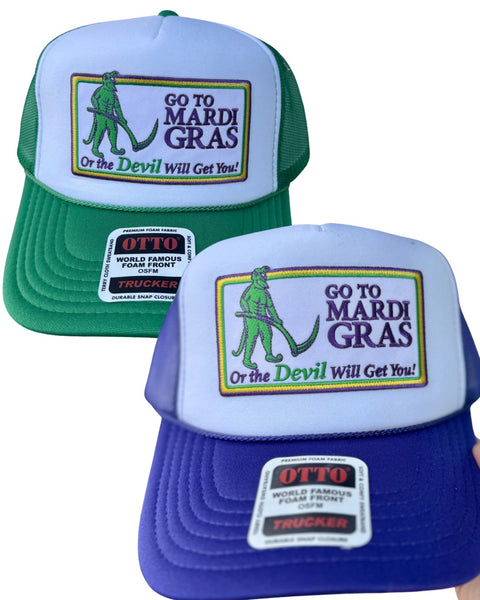Go To Mardi Gras Foamie Trucker
