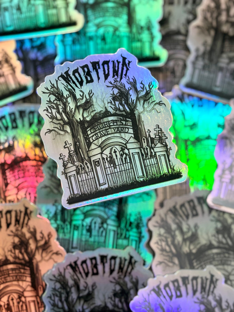 Church Street Graveyard Holographic Sticker