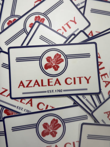 Azalea City Sticker - Red/White/Blue
