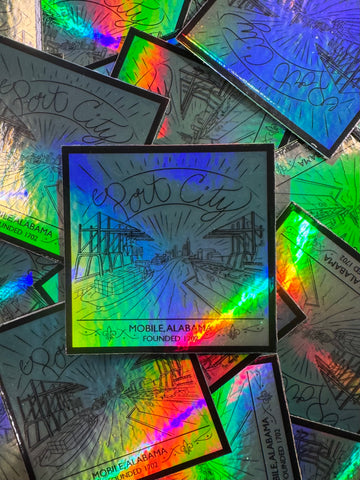 Port City Holographic Sticker