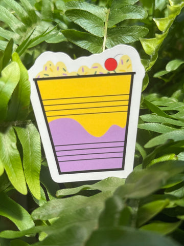 King Cake Bushwacker Sticker