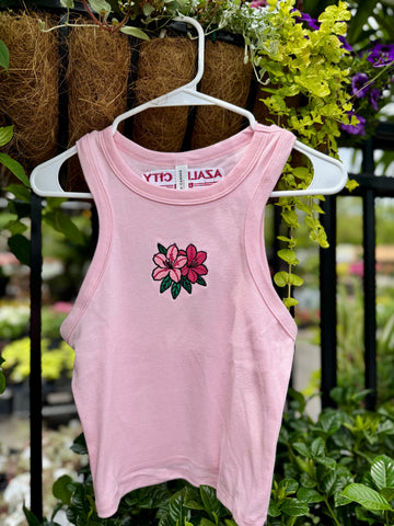 Azalea City Embroidered Cropped Tank