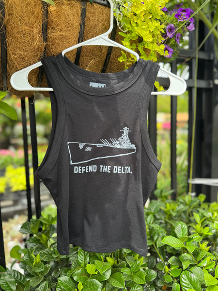 Defend the Delta Cropped Tank