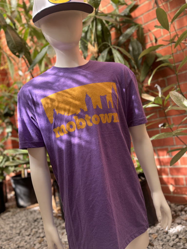 Mobtown Skyline- Purple/Gold