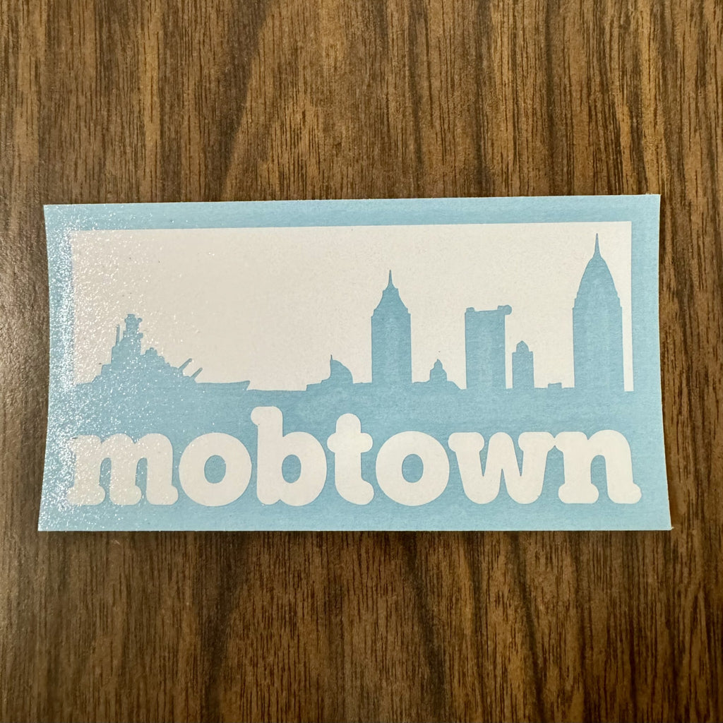 mobtown Skyline Window Decal