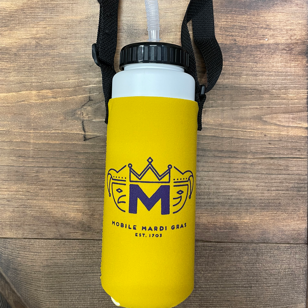 Mardi Gras Sports Bottle Koozie – mobtown merch